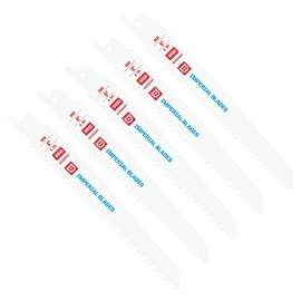 IMPERIAL BLADES IB66-5 Reciprocating Saw Blade, 6 in L, 6 TPI