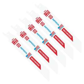 IMPERIAL BLADES IB610-5 Reciprocating Blade, 3/4 in W, 6 in L, 10 TPI