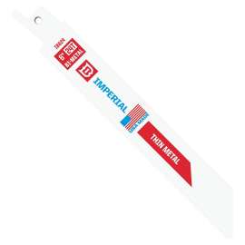 IMPERIAL BLADES IB624-B Standard Reciprocating Blade, 6 in L, 24 TPI, Bi-Metal Cutting Edge