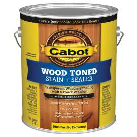 Cabot 3000 Series 140.0003005.007 Deck and Siding Stain, Pacific Redwood, 1 gal