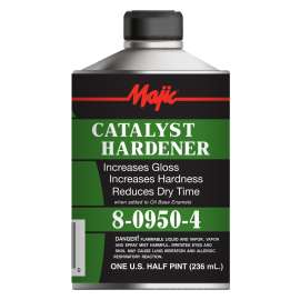 Majic Paints 8-0950-4 Catalyst Hardener, Clear, 0.5 pt, Bottle