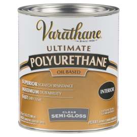 VARATHANE 242171H Polyurethane, Gloss, Liquid, Clear, 1 qt, Can