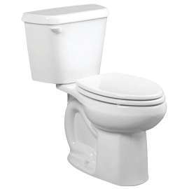American Standard Colony Series 751AA001.020 Complete Toilet, Elongated Bowl, 1.6 gpf Flush, 12 in Rough-In, White