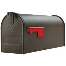 Gibraltar Mailboxes Elite E1100BZ0 Mailbox, 800 cu-in Capacity, Galvanized Steel, Bronze