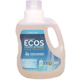 ECOS 9889/04 Laundry Detergent, 100 oz Jug, Liquid, Neutral