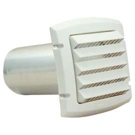 DUNDAS JAFINE ProVent IH4WXZ Intake Hood, 6-1/4 in W Hood, 1-1/2 in D Hood, 7 in H Hood, Polypropylene Hood