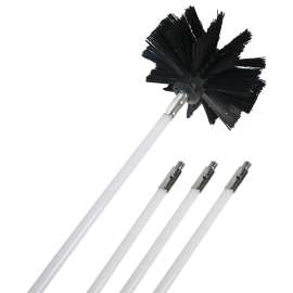 DUNDAS JAFINE ProClean Series PCPBZW Duct Brush, 4 in Dia Brush, Nylon Handle