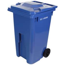 Gestion 60213285Q1 Garbage Can, 64 gal, 29.83 in L x 24-1/2 in W x 42 in H, High Density Polyethylene