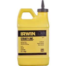IRWIN 65207 Marking Chalk Refill, Black, Permanent