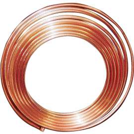 Streamline 12039 Copper Tubing, 1/4 in, 20 ft L, Short, Coil