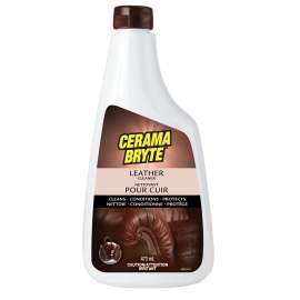 CERAMA BRYTE LC-51612-4 Household Cleaner, 16 oz Bottle, Liquid, Leather, White