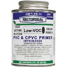 RECTORSEAL 55912 Hi-Etch Primer, Liquid, Purple, 0.5 pt