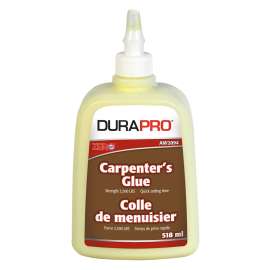 DURA PRO AW 2094-518 Carpenter's Glue, Yellow, 518 mL Bottle