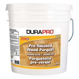 DURA PRO AF0034-015 Parquet Adhesive, Liquid, Hydrocarbon, White, 15 L Pail
