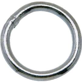 Campbell T7661361 Welded Ring, 200 lb Working Load, 2-1/2 in ID Dia Ring, #2 Chain, Steel, Zinc