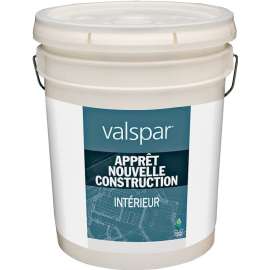 Valspar 11287C General Purpose Interior Construction Primer, 5 gal Pail, Liquid, White