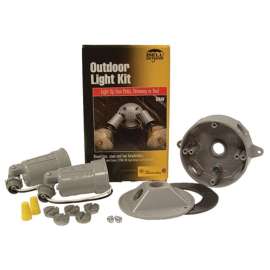 HUBBELL 5829-5 Flood Light Kit, Incandescent Lamp