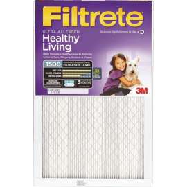 Filtrete 2012DC-6 Ultra Allergen Reduction Electrostatic Air Filter, 24 in L, 24 in W, 11 MERV
