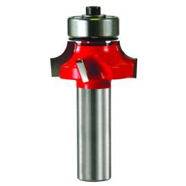 Freud 34-120 Router Bit, 1-1/4 in Dia Cutter, 2-1/2 in OAL, 1/2 in Dia Shank, 4-Cutter, Carbide