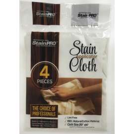 Fonora Textile StainPro Professional 304 Stain Applicator Cloth, 20 in L, 14 in W, Cotton, 4-Ply