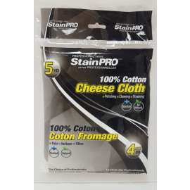 Fonora Textile StainPro Professional 606 Cheese Cloth, 5 yd L, 36 in W, Cotton, 1-Ply