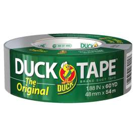 Duck 394475 Duct Tape, 60 yd L, 1.88 in W, Silver