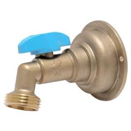 SharkBite 24621LF Hose Bibb, 3/4 x 3/4 in Connection, MHT, 200 psi Pressure, Quarter-Turn Actuator, Brass Body