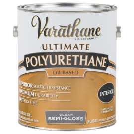 VARATHANE 242170 Interior Classic Polyurethane, Semi-Gloss, Liquid, Clear, 1 gal, Can