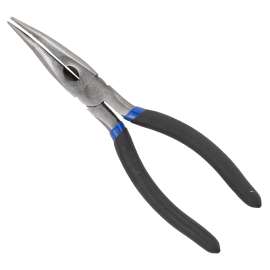 Vulcan PC974-02 Bent Nose Plier, 8 in OAL, 1.6 mm Cutting Capacity, 5.2 cm Jaw Opening, Black Handle, 7/8 in W Jaw