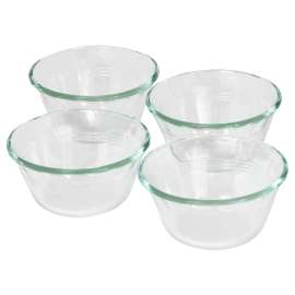 PYREX 6001142 Custard Cup, 6 oz Capacity, Clear