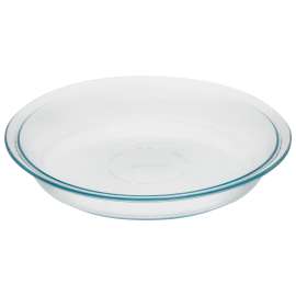 PYREX 6001003 Pie Plate, 25.4 cm Dia, 3.8 cm OAL, Glass, Dishwasher Safe: Yes