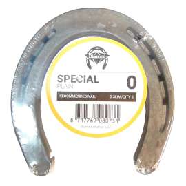 Diamond Farrier DS0PR Special Plain Horseshoe, 1/4 in Thick, 0, Steel
