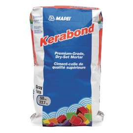 MAPEI 2005021 Tile Mortar, Gray, Powder, 50 lb Bag