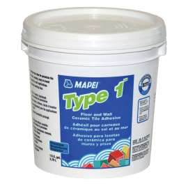 MAPEI 1040011 Tile Adhesive, Paste, Latex, White, 3.79 L