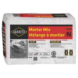 Sakrete 11031130 Mortar Mix, Gray, Powder, 30 kg, Bag