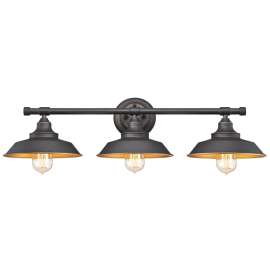 Westinghouse 6344900 Indoor Wall Light Fixture, 3-Lamp, Metal Fixture, Bronze Fixture, Oil-Rubbed Bronze Fixture