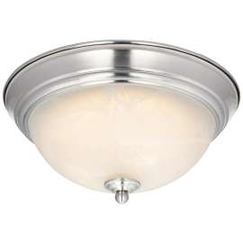 Westinghouse 6400500 Flush Mount Ceiling Fixture, 120 V, 15 W, LED Lamp, 930 Lumens, 3000 K Color Temp, Steel Fixture
