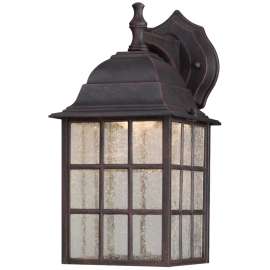 Westinghouse 6400000 Outdoor Wall Fixture, 120 V, 9 W, LED Lamp, 550 Lumens, 3000 K Color Temp, Aluminum Fixture