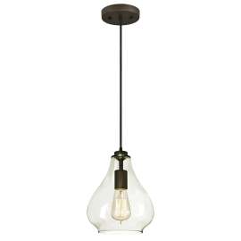 Westinghouse 6102600 Adjustable Mini Pendant, 1-Lamp, Oil-Rubbed Bronze Fixture