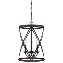 Westinghouse Isadora Series 6303700 Chandelier, 120 V, 1-Tier, 3-Lamp, LED Lamp, Metal Fixture