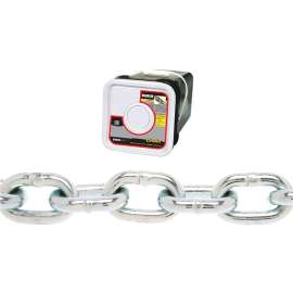 BARON PC30516SPH Proof Coil Chain, 75 ft L, 30 Grade, Galvanized