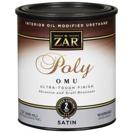 ZAR 36212 Polyurethane, Liquid, Milky Clear, 1 qt, Can