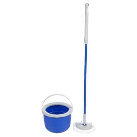 Quickie 2052228 Mop Bucket Compact Spin Kit, Microfiber