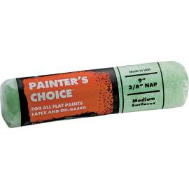 WOOSTER R275-9 Paint Roller Cover, 3/8 in Thick Nap, 9 in L, Knit Fabric Cover, Mint Green