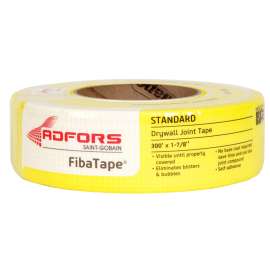 ADFORS FDW8663-U Drywall Tape Wrap, 300 ft L, 1-7/8 in W, 0.3 mm Thick, Yellow