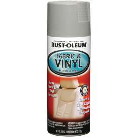 RUST-OLEUM AUTOMOTIVE 248920 Fabric and Vinyl Spray Paint, Flat, Gray, 11 oz, Aerosol Can