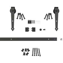 Onward 246008MATPVC Arrow Decorative Visible Rail System, 2 m L Track, Steel