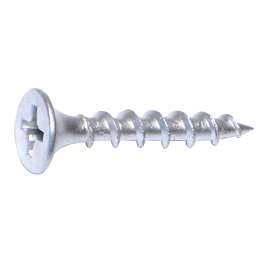 MIDWEST FASTENER 07906 Deck Screw, #6-8 Thread, 1 in L, Coarse Thread, Bugle Head, Phillips Drive, Sharp Point, Steel