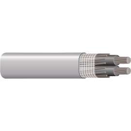 Southwire 2/2/2AX200 Service Entrance Cable, 3 -Conductor, Aluminum Conductor, PVC Insulation, Gray Sheath, 600 V