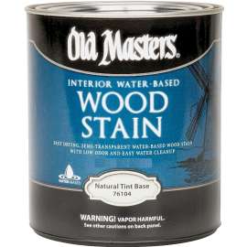 Old Masters 76104 Wood Stain, Clear, Natural, Liquid, 1 qt, Can